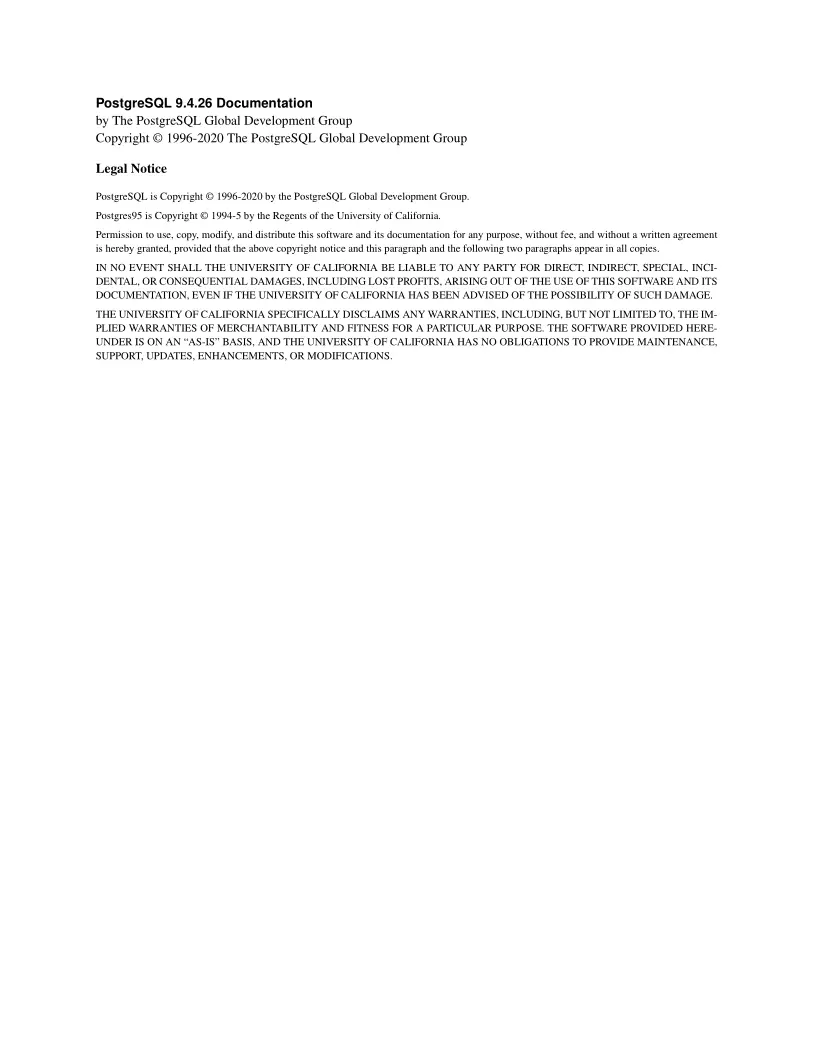 PostgreSQL 9.4 Documentation 第3页