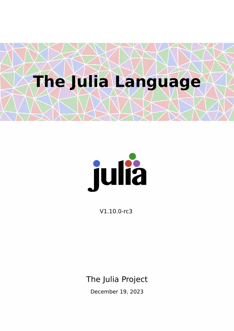 Julia 1.10.0 rc3 Documentation 第2页